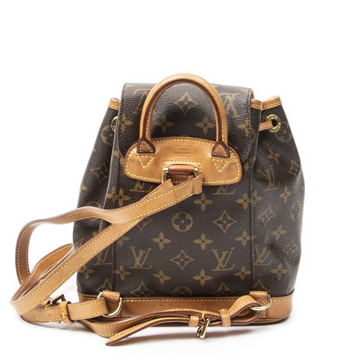 Louis Vuitton Montsouris Brown Monogram Canvas Backpack — view 5