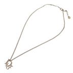 Christian Dior Logo Stone Silver Necklace Accessories 0022 — view 4