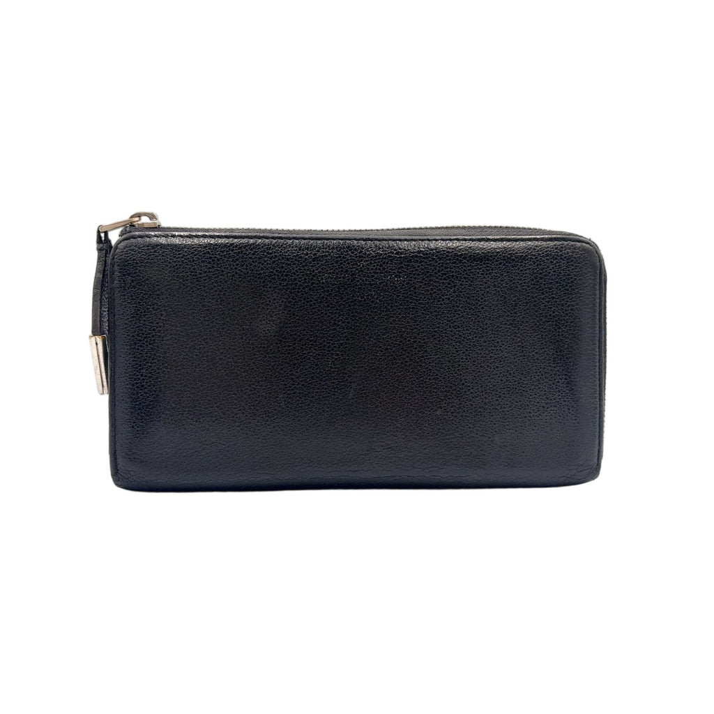 Louis Vuitton Portefeuille Comet Parnassea Leather Black L-shaped Zipper Wallet