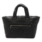 Chanel Coco Cocoon Medium Tote MM Bag Quilted Nylon Black — view 2
