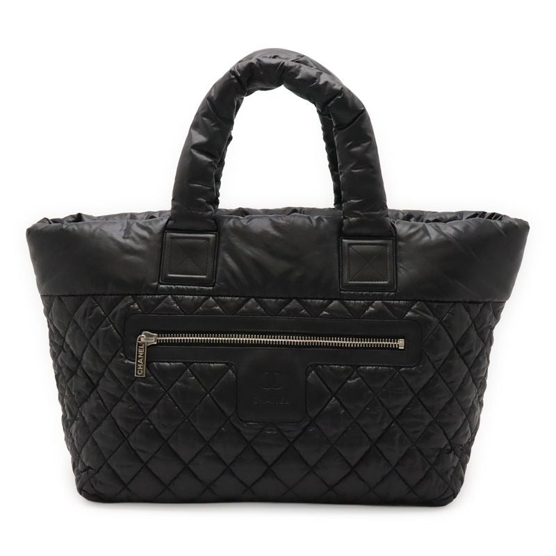 Chanel Coco Cocoon Medium Tote MM Bag Quilted Nylon Black — view 2