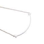 Tiffany & Co Necklace T Smile Small 18k White Gold — view 2
