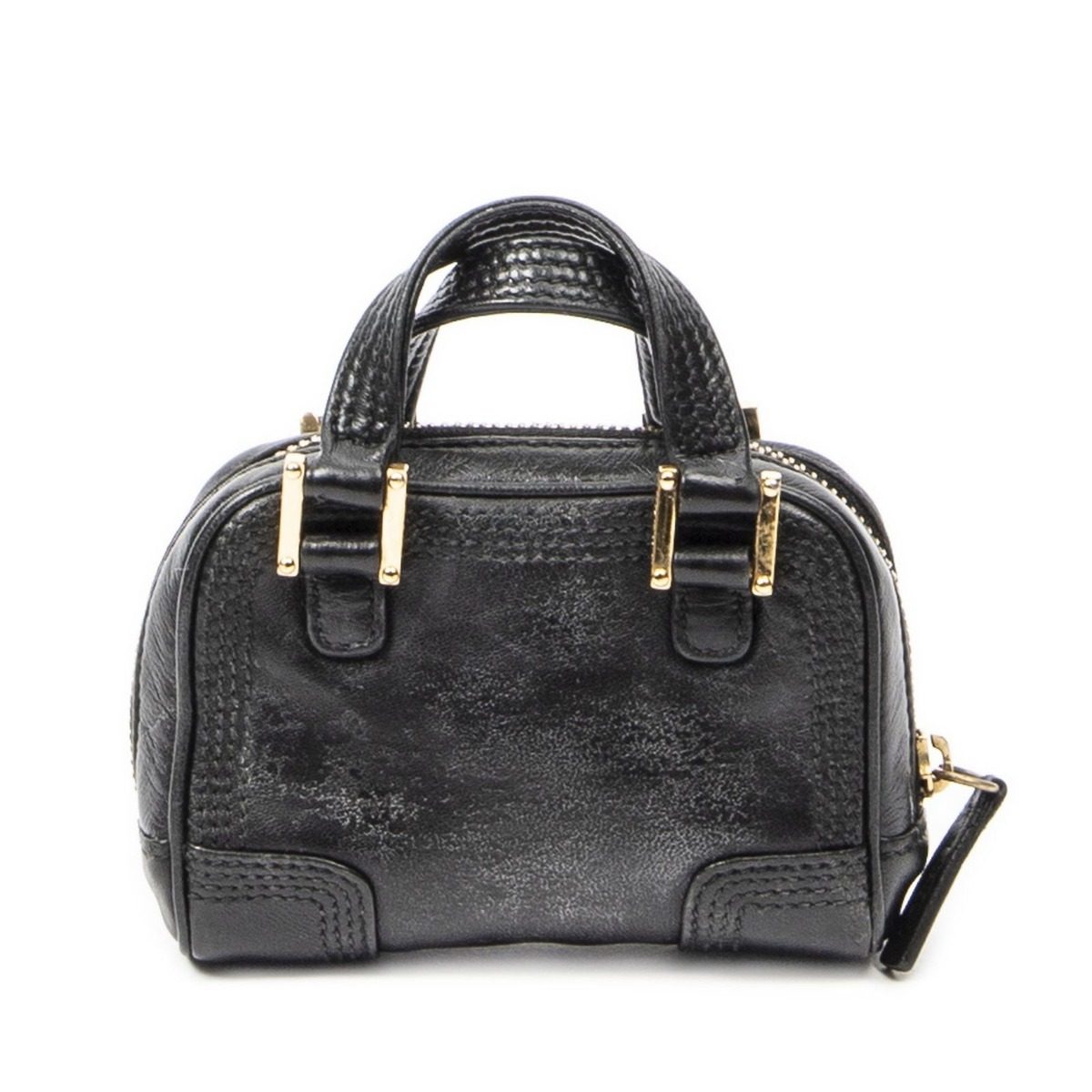 Loewe Micro Amazona Crossbody Black Calfskin Leather — view 5