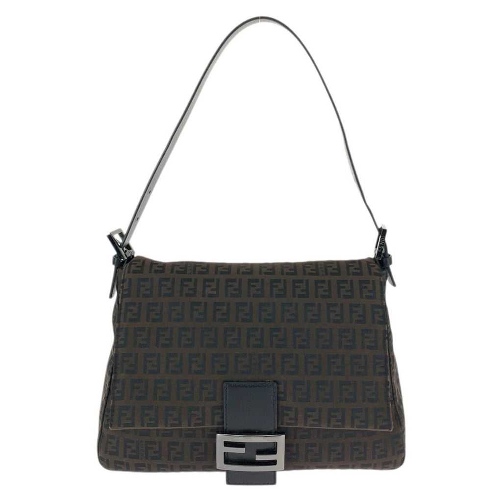 Fendi Vintage Mamma Bucket Zucchino Dark Brown Shoulder Bag