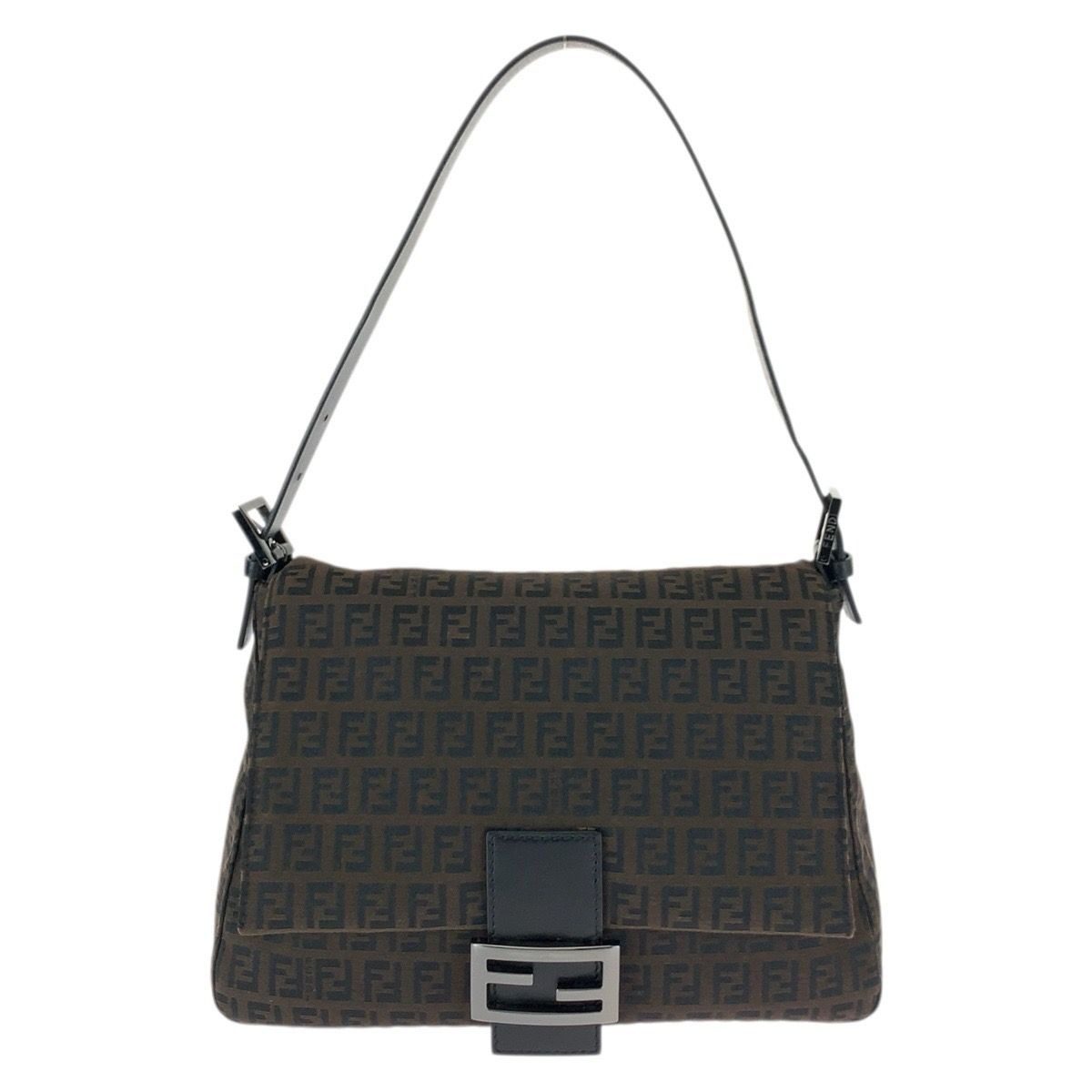 Fendi Vintage Mamma Bucket Zucchino Dark Brown Shoulder Bag