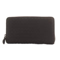 Bottega Veneta Intrecciato Wallet Zip Around Coin Purse Leather Brown
