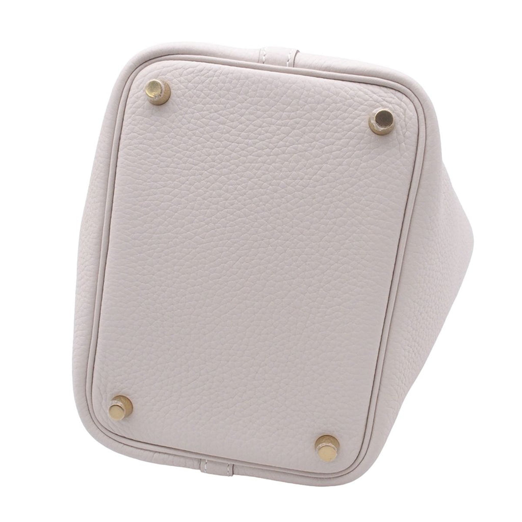 Hermes Picotin Lock PM Craie Gold Taurillon Clemence Handbag — view 3