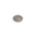 Hermes Eclipse Evelyne AG 925 H Logo Motif Perforated Oval Pendant Top Silver — view 3