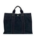 Hermes Deauville Tote MM Navy Black