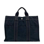 Hermes Deauville Tote MM Navy Black