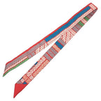 Hermes Twilly Doll Tress Es H Tie Scarf Aq7687