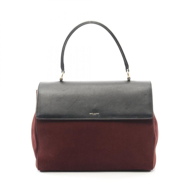 Saint Laurent Paris Handbag Sac Music Red Suede Leather 2-Way — view 3