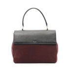 Saint Laurent Paris Handbag Sac Music Red Suede Leather 2-Way