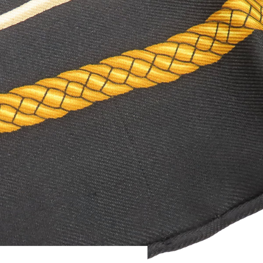 Hermes Petit Carre Black Multicolor Silk les Tambour Drum Scarf — view 7