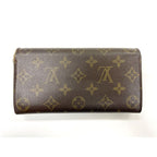 Louis Vuitton Monogram Pochette Porte Monnaie Cles Di Long Wallet Brown — view 4