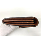 Louis Vuitton Monogram Pochette Porte Monnaie Cles Di Long Wallet Brown — view 5