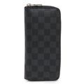 Louis Vuitton Damier Graphite Zippy Wallet Vertical Zip Around Black Gray