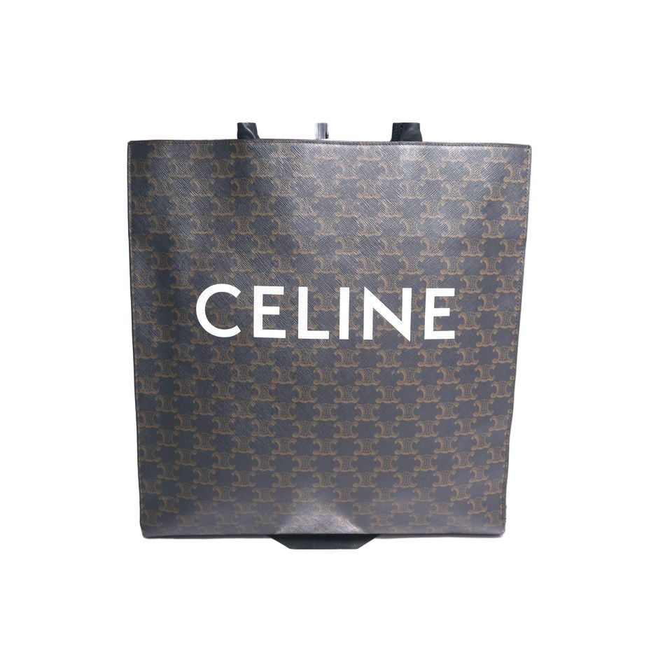 Celine Triomphe Vertical Cover Large Leather Tote