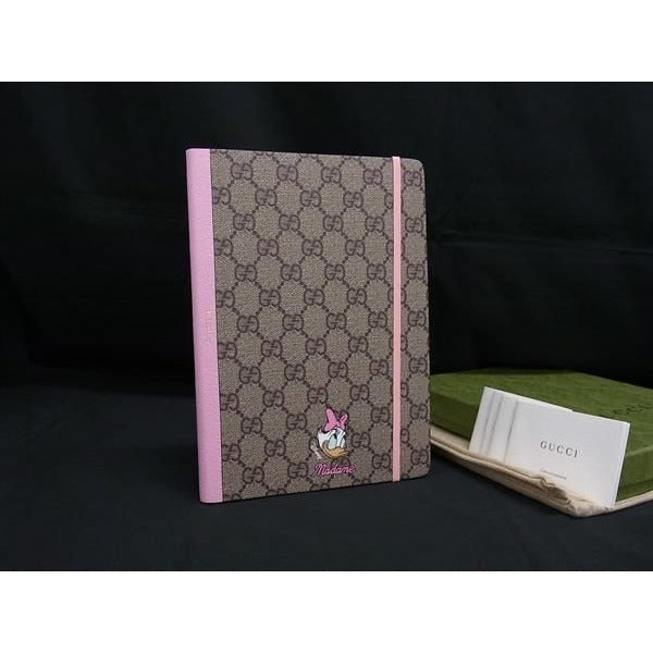 Gucci Disney Collaboration Daisy Duck GG Supreme Notebook Brown Fj7546