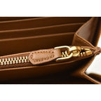 Prada Wallet Long 1 M0506 Saffiano Metal Shape Pressed Leather Caramel — view 3