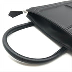 Hermes Cadena Tadelakt Black Hand Bag