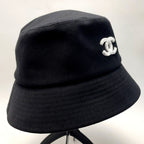 Chanel Coco Mark Bucket Hat Size M Black — view 2