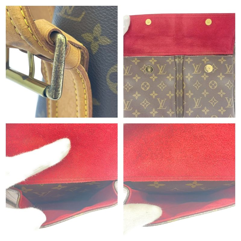 Louis Vuitton Monogram Viva Cite GM Shoulder Bag Brown — view 8