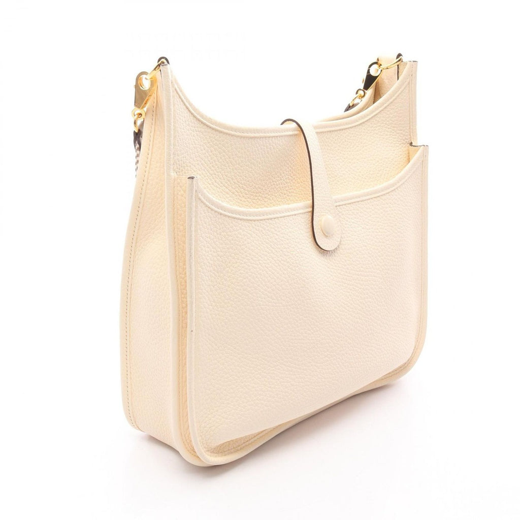 Hermes Shoulder Bag Evelyne 3 Trois PM Nata Etoupe Leather Ivory — view 2