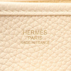 Hermes Shoulder Bag Evelyne 3 Trois PM Nata Etoupe Leather Ivory — view 4
