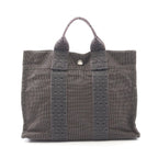 Hermes Tote Her Line PM Gray Canvas B