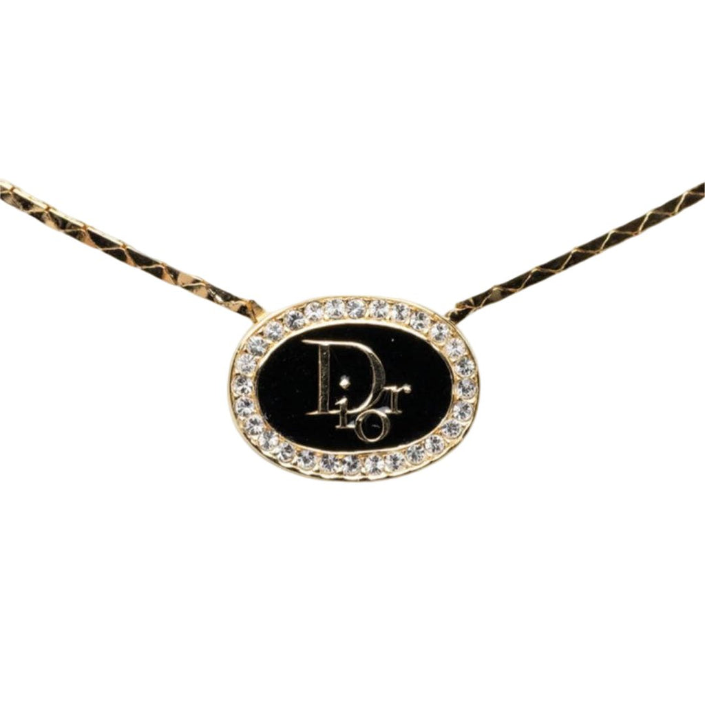 Dior Logo Necklace Gold