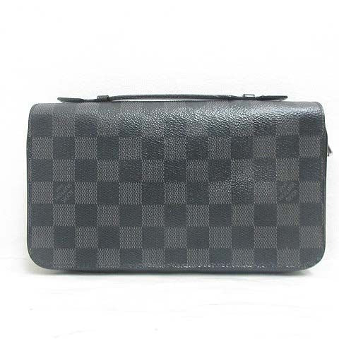 Louis Vuitton Damier Graphite Zippy XL Wallet Travel Case Loud