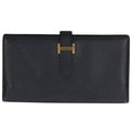 Hermes Bearn Souffle Veau Epsom Black Wallet