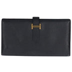 Hermes Bearn Souffle Veau Epsom Black Wallet