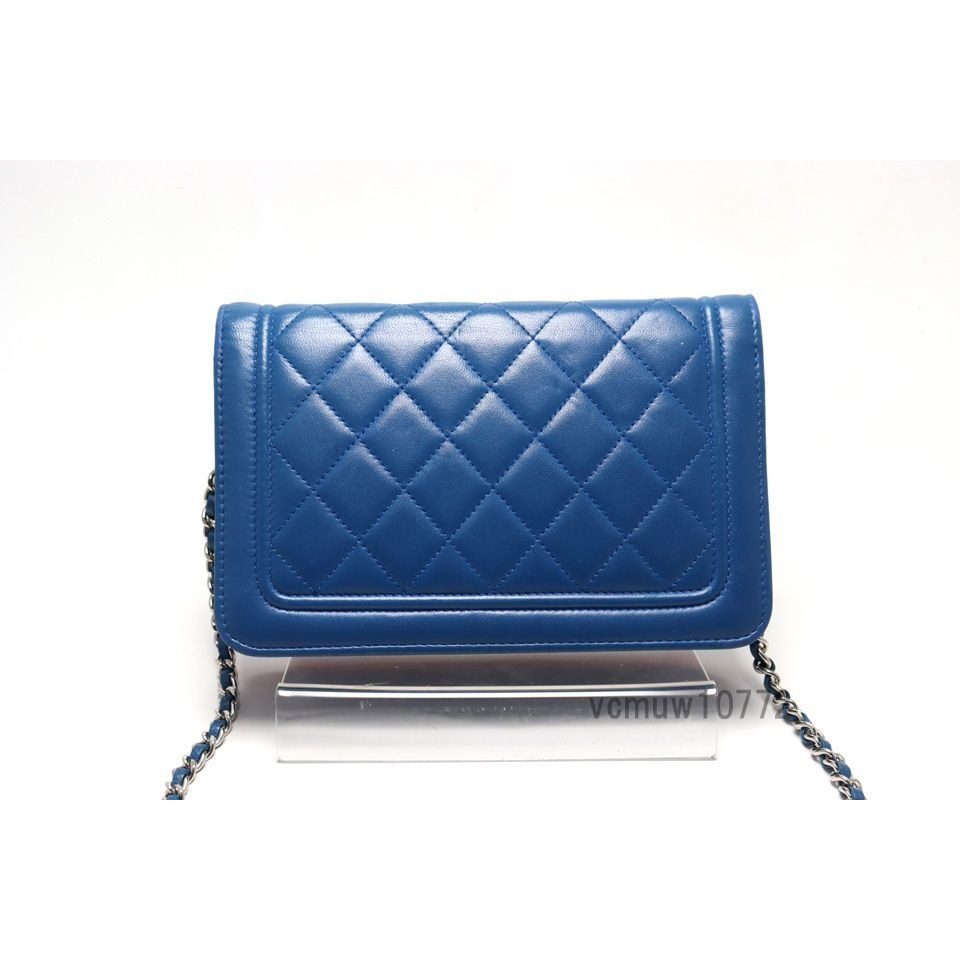 Chanel Quilted Leather Chain Wallet — view 2
