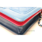 Chanel Quilted Leather Chain Wallet — view 4