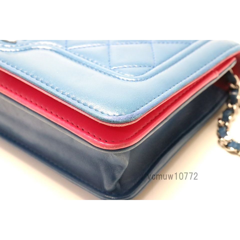 Chanel Quilted Leather Chain Wallet — view 4