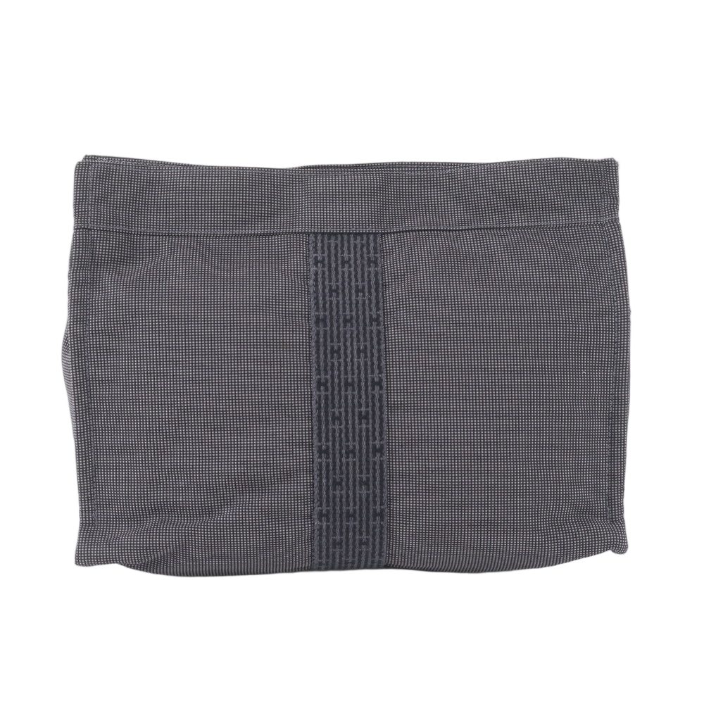 Hermes Her Line Pouch MM Clutch Business Gray