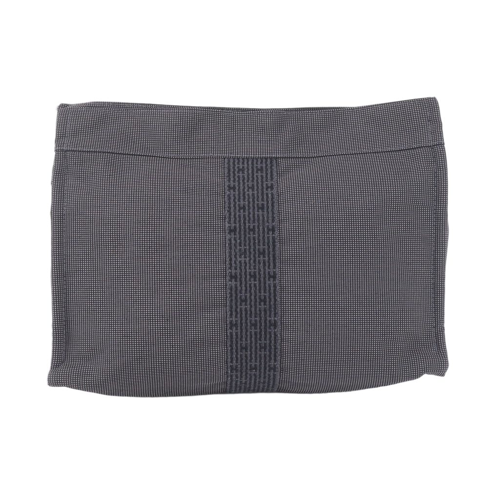Hermes Her Line Pouch MM Clutch Business Gray — view 2