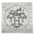 Hermes Scarf Carre 90 100% Silk Vif Argent Silver Drop White