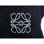 Loewe Scarf Anagram Navy Reversible Fringe — view 2
