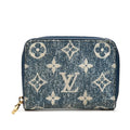 Louis Vuitton Monogram Jacquard Denim Zippy Coin Purse Marine Blue