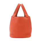 Hermes Picotin Lock 22 Hand Bag Taurillon Clemence Silver