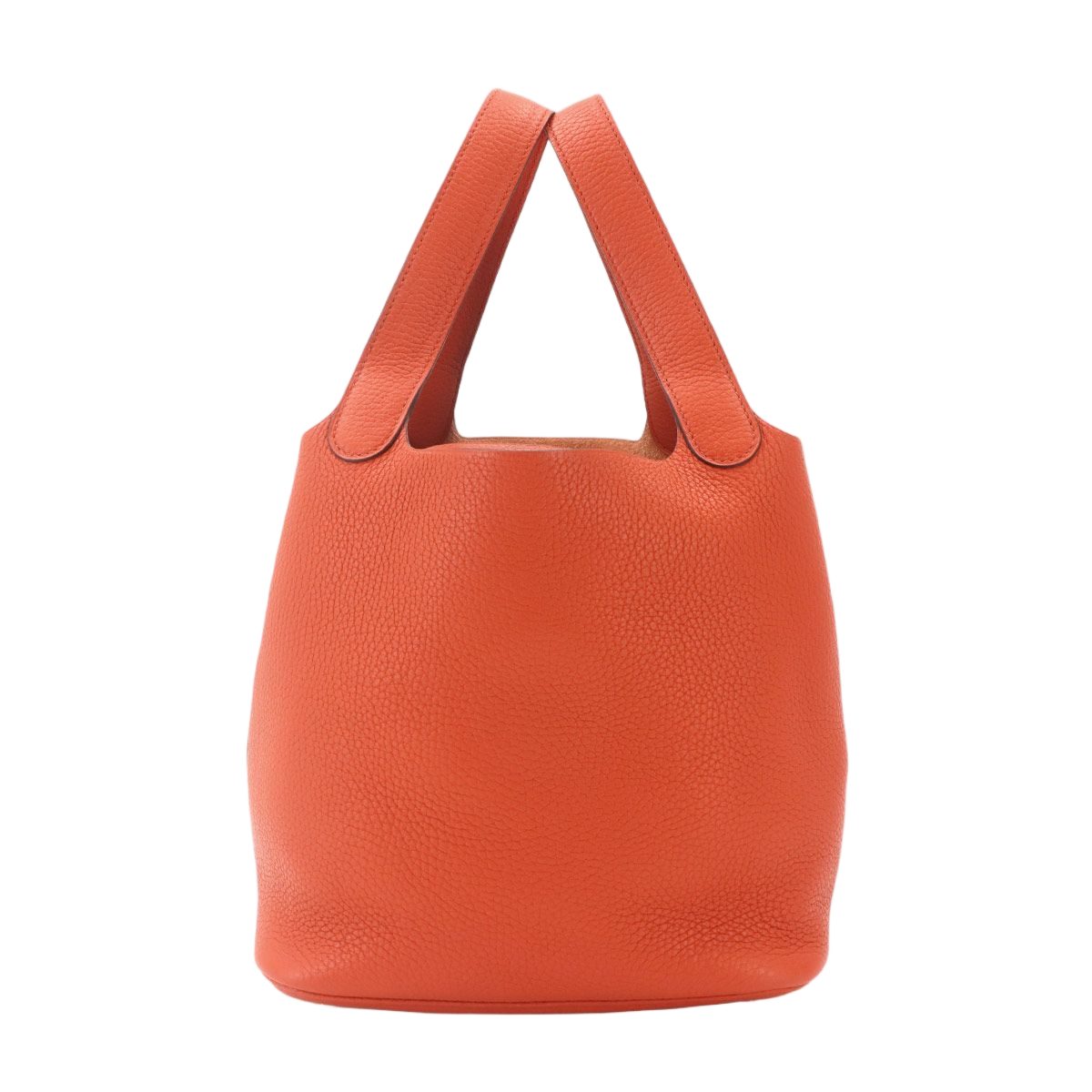 Hermes Picotin Lock 22 Hand Bag Taurillon Clemence Silver