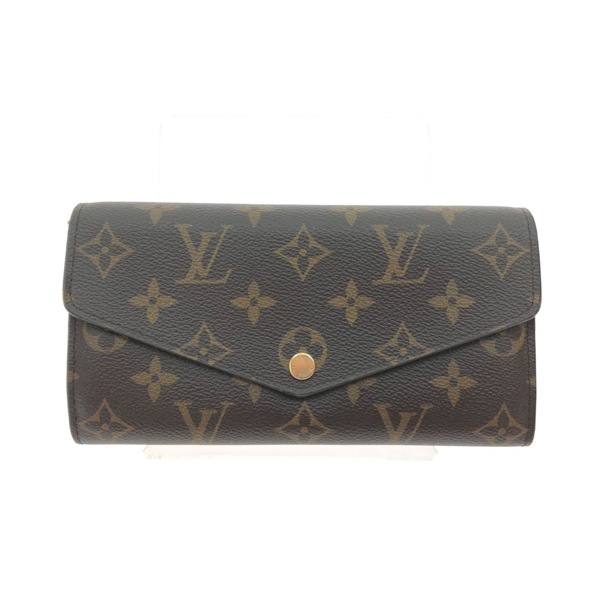 Louis Vuitton Long Wallet Portefeuille Sarah Monogram Brown — view 2
