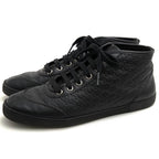 Gucci Shoes Sneakers High Cut Women Leather Black