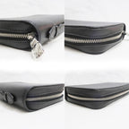 Louis Vuitton Long Wallet Taiga Zippy XL Noir Black RFID — view 5