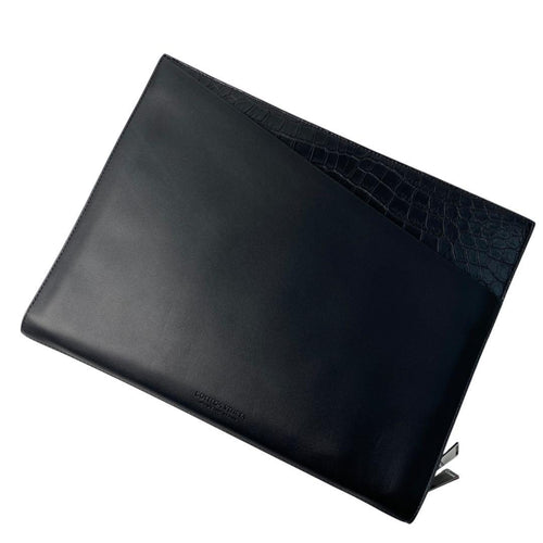 Bottega Veneta Croco Leather Document Clutch
