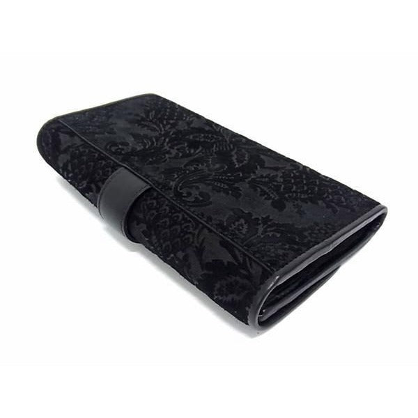 Gucci 2149 Stirrup Suede and Leather Bifold Long Wallet — view 2