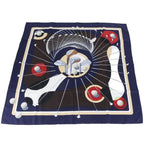 Hermes Carre 90 Swing Golf Club Silk 100% Scarf